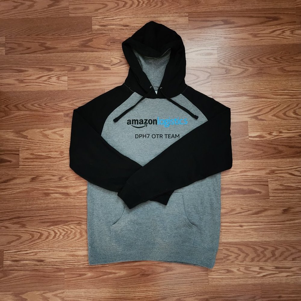 Amazon Logistics Hoodie Pullover Sweatshirt Thick Warm Size Medium